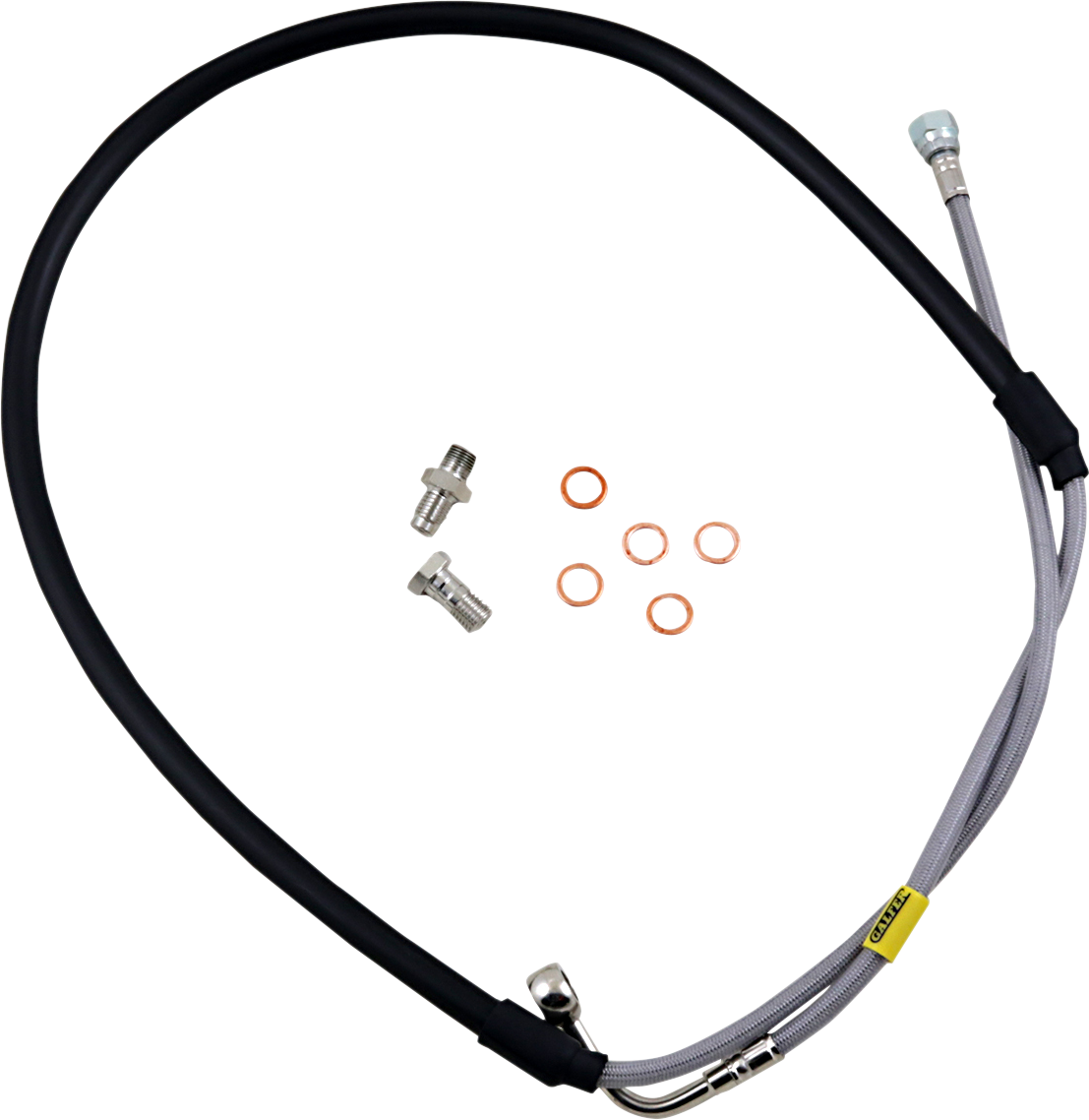 GBRAKES Complete Brake Line Kit - Front - Stainless Steel - YZ125 / YZ250 '90-'95