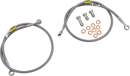 GBRAKES Complete Brake Line Kit - Front - Stainless Steel - SV650S '99-'02
