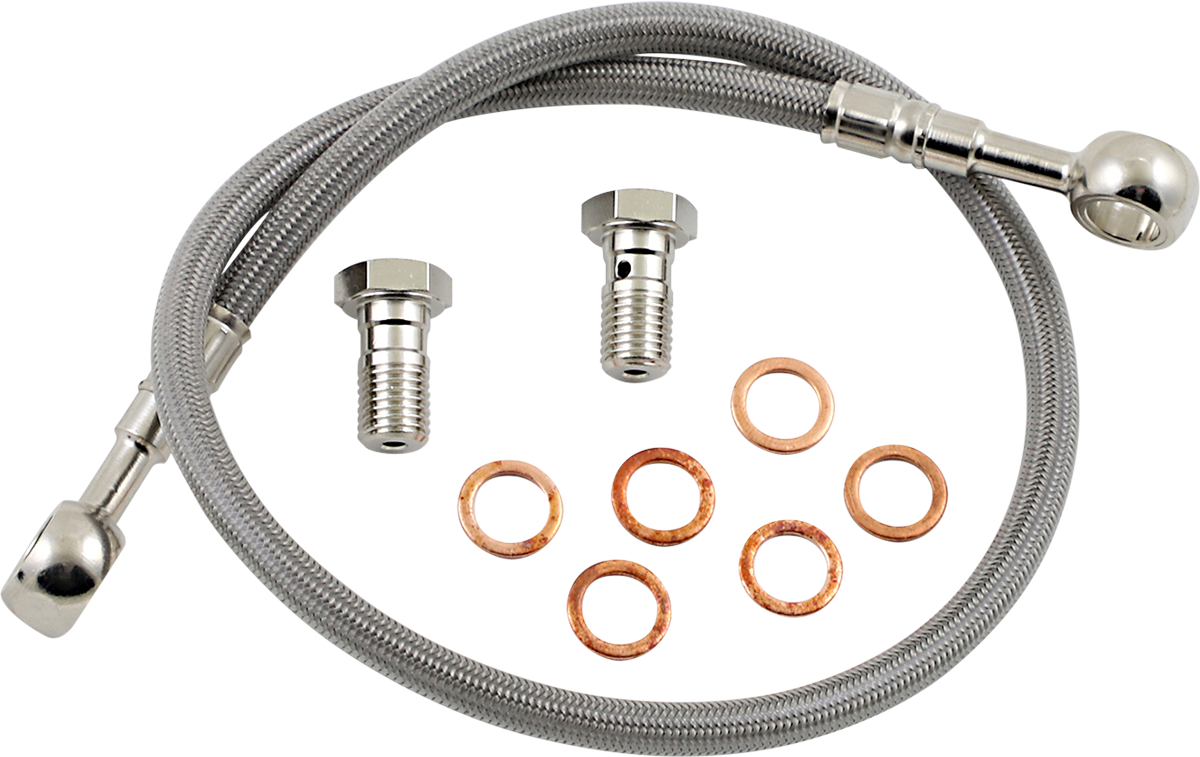 GBRAKES Complete Brake Line Kit - Rear - Stainless Steel SV650 / SV650S '99-'02