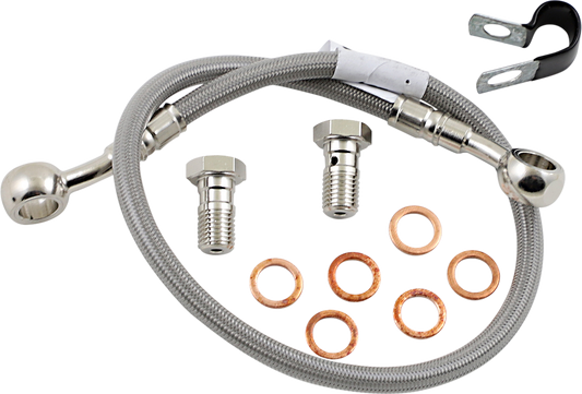 GBRAKES Complete Brake Line Kit - Rear  - Stainless Steel - ZRX1100 / ZRX1200 '99-'05