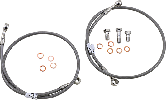 GBRAKES Brake Line - Front - Stainless Steel - SV650 '99-'02
