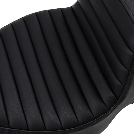 SADDLEMEN Step-Up Seat - Extended Reach - Tuck-n-Roll - Black - Touring '08-'24