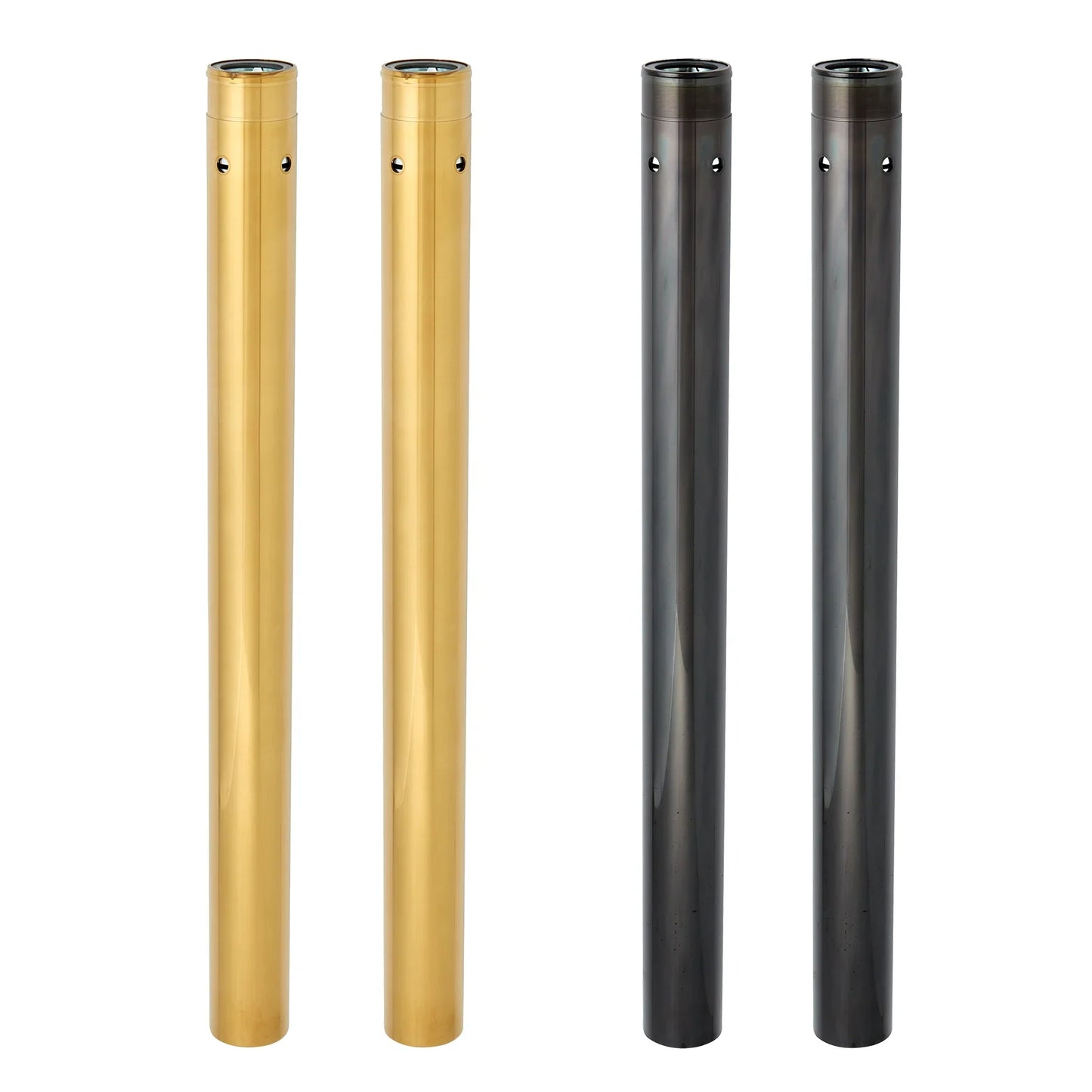 Touring Fork Tubes - Gold / Black / Chrome