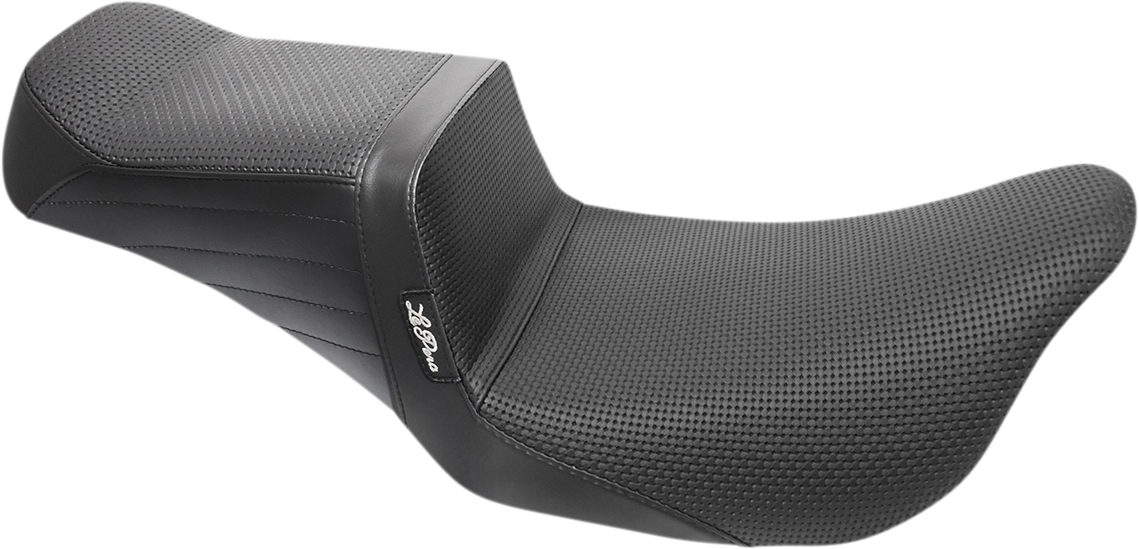 LE PERA Tailwhip Seat - Basketweave - Black - Touring '08-'23