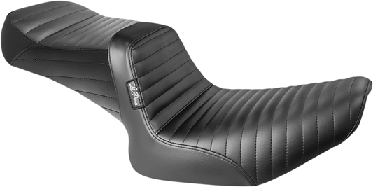 LE PERA Tailwhip Seat - Pleated - Black - Touring '08-'23