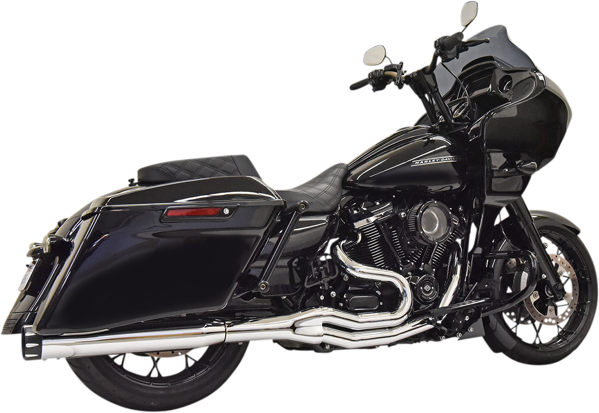 BASSANI XHAUST 2:1 High Horsepower Exhaust - Chrome - 2017-2020 TOURING MODELS