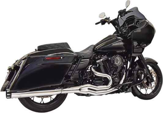 BASSANI XHAUST 2:1 High Horsepower Exhaust - Chrome - 2017-2020 TOURING MODELS