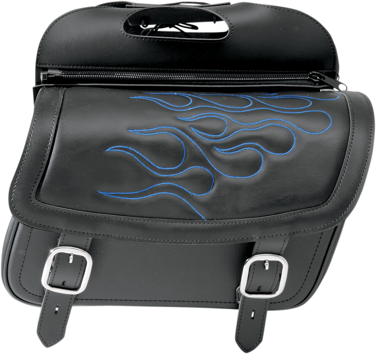 SADDLEMEN Flame Saddlebag - Blue - Large