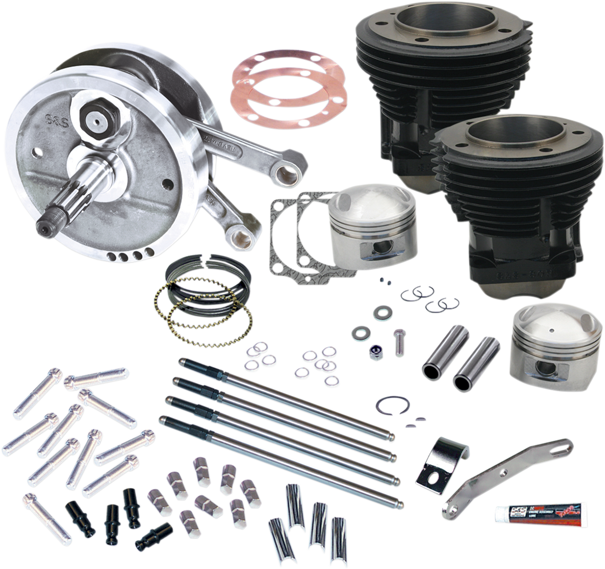 S&S CYCLE 96" Sidewinder Big Bore Stroker Engine Performance Kit