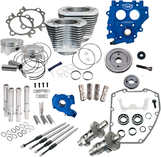 S&S CYCLE 100" Power Package Performance Kit - Gear Drive - Silver