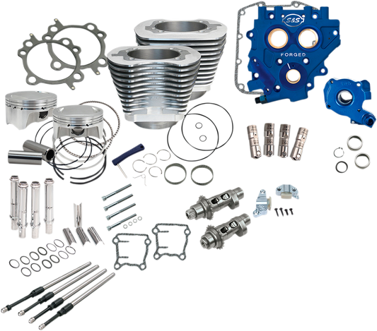 S&S CYCLE 110" Power Package Performance Kit - Chain Drive - Silver
