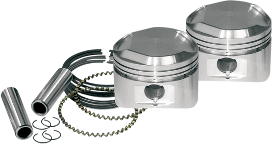 S&S CYCLE Piston Kit - for S&S Super Stock Cylinder Heads - XL 1200 - Standard