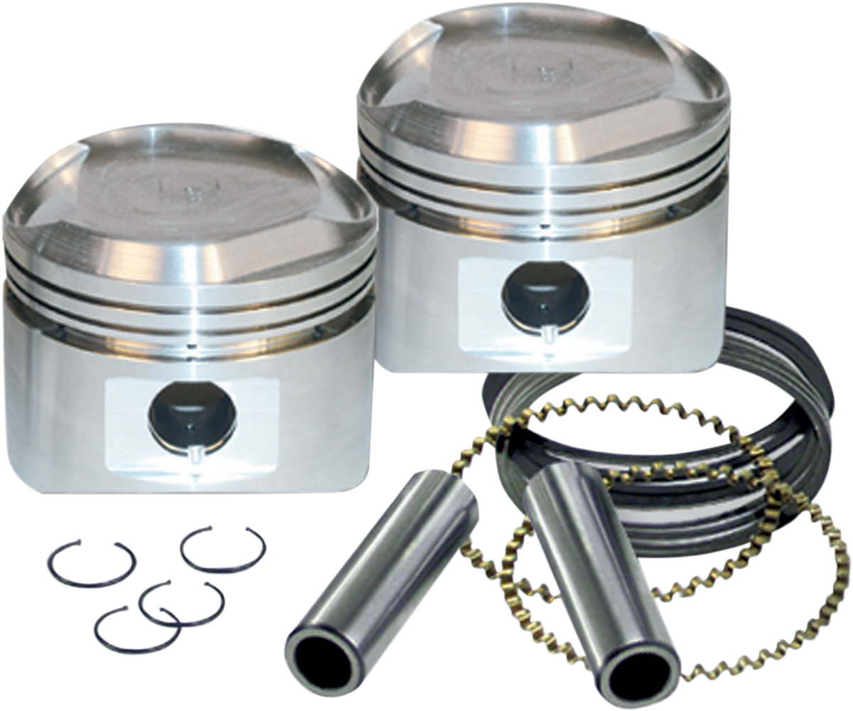 S&S CYCLE Piston Kit - for 89" Stroker Kits & Super Stock Heads - 3.5" - Standard