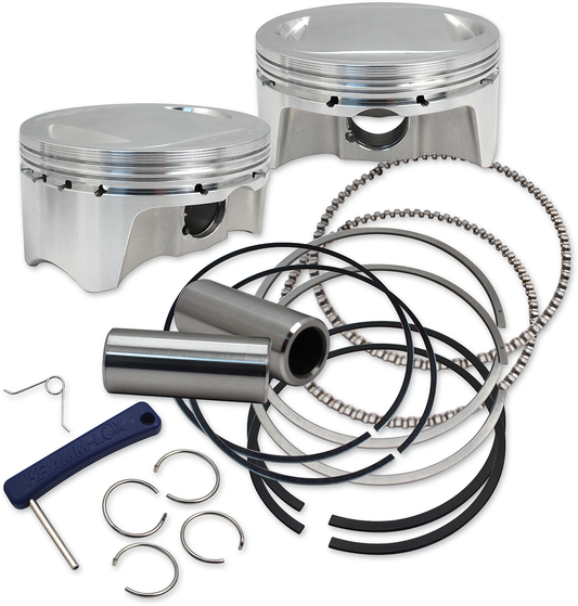 S&S CYCLE Big Bore Forged Piston Kit - 107" Twin Cam - Standard