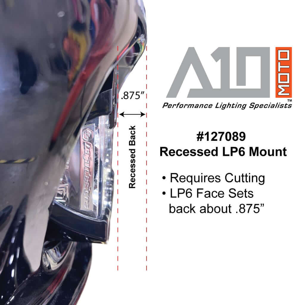 A10 Moto Low Rider ST "Cut In" Recessed LP6 Mount Combo Kit