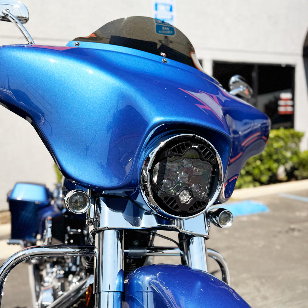 A10 Moto 96-13 HD Street Glide/ 96-21 HD Road King Baja Designs DOT LP6 Lighting Combo Kit