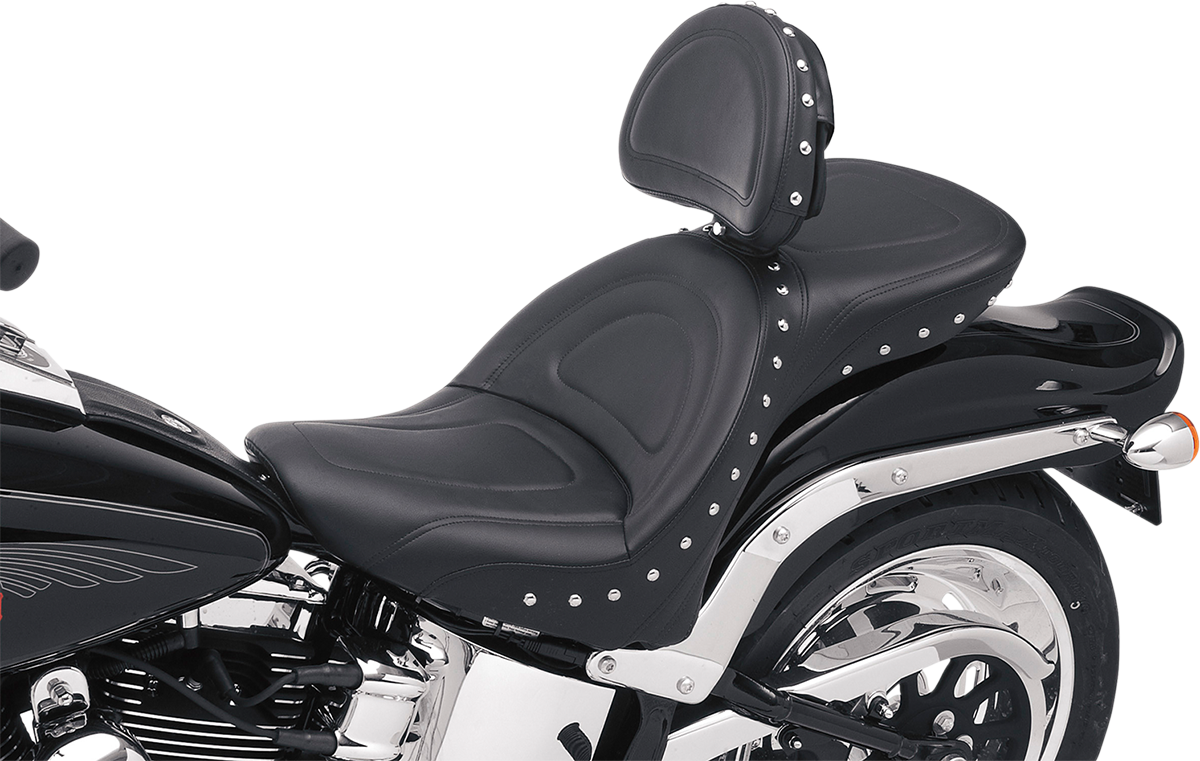 SADDLEMEN Explorer Special Seat - Includes Backrest - Softail '00-'06