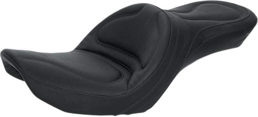 SADDLEMEN Seat - Explorer™ - Without Backrest - Stitched - Black - Dyna '96-'03