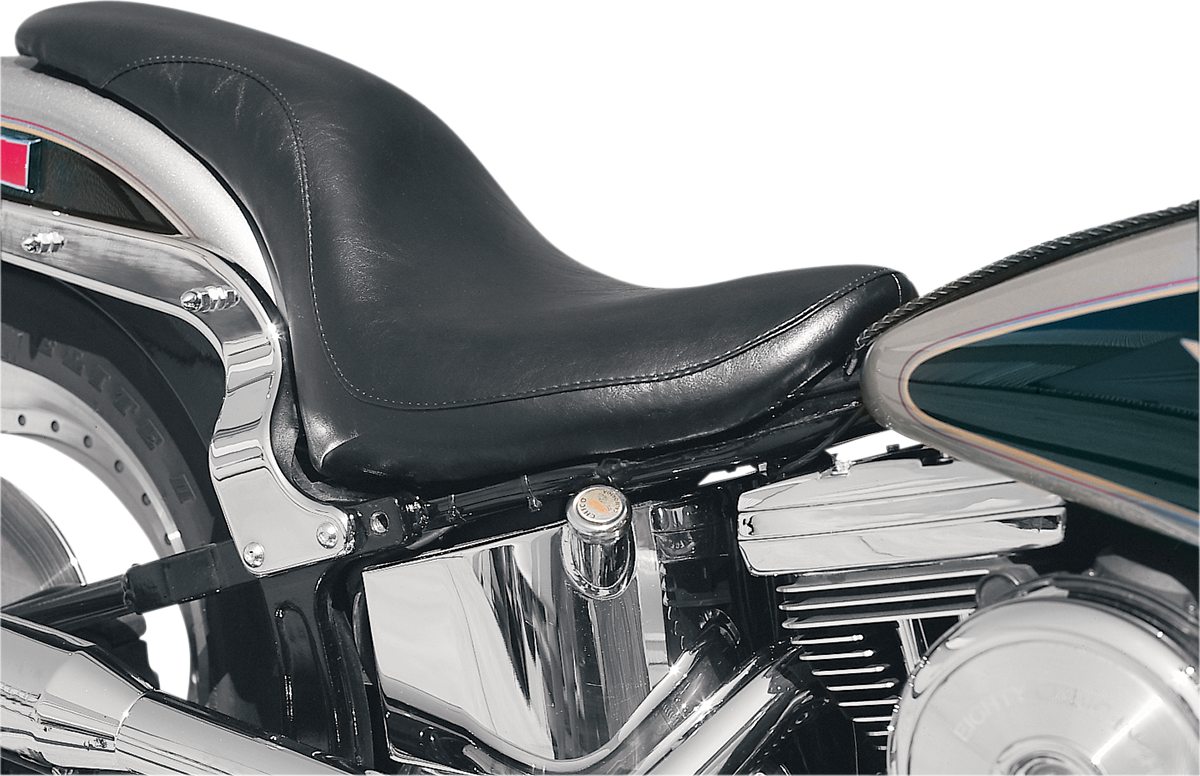 SADDLEMEN Seat - Profiler™ - Black - Smooth - Softail '84-'99