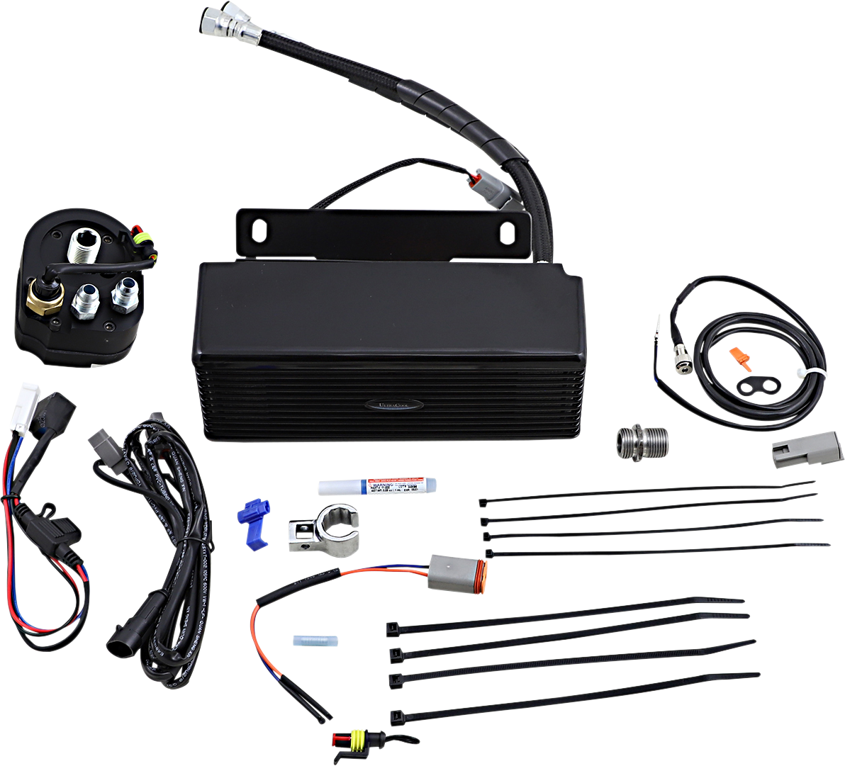 ULTRACOOL 3.0 Below Regulator Mount Oil Cooler - Gloss Black - Touring/Trike '09-'16