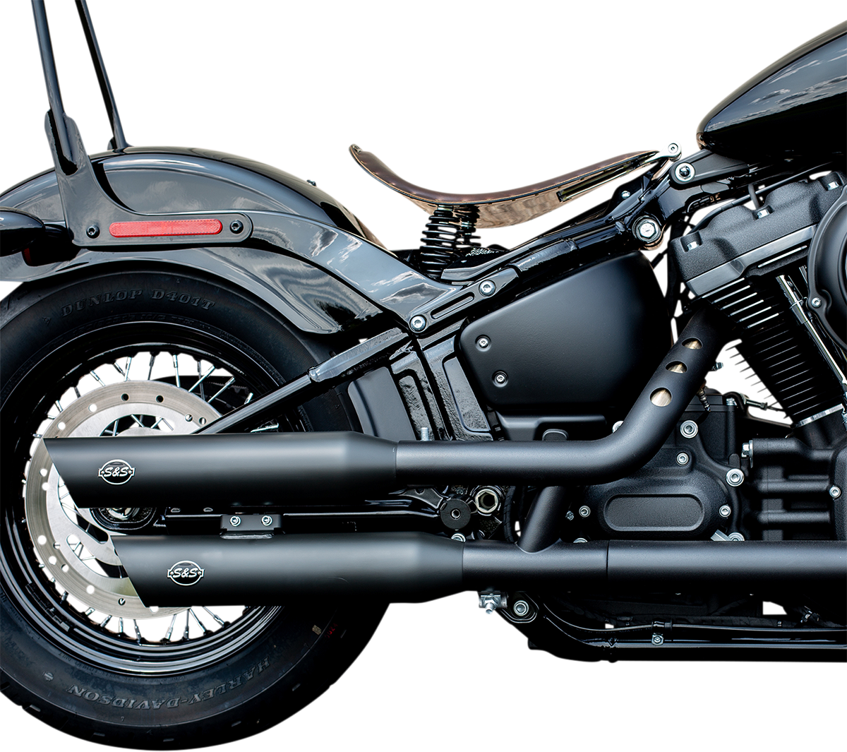 S&S CYCLE Slash Cut Mufflers - 50 State - Black
