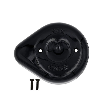 S&S CYCLE Gloss Black Patriot Stealth Air Cleaner Cover