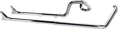 BASSANI XHAUST Fishtail Exhaust - 36" - 2007-2017 SOFTAIL MODELS