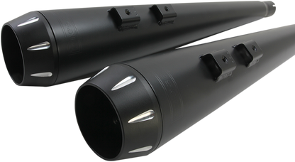 BASSANI XHAUST Down Under Exhaust - Black - Megaphone - '09-'16 TOURING