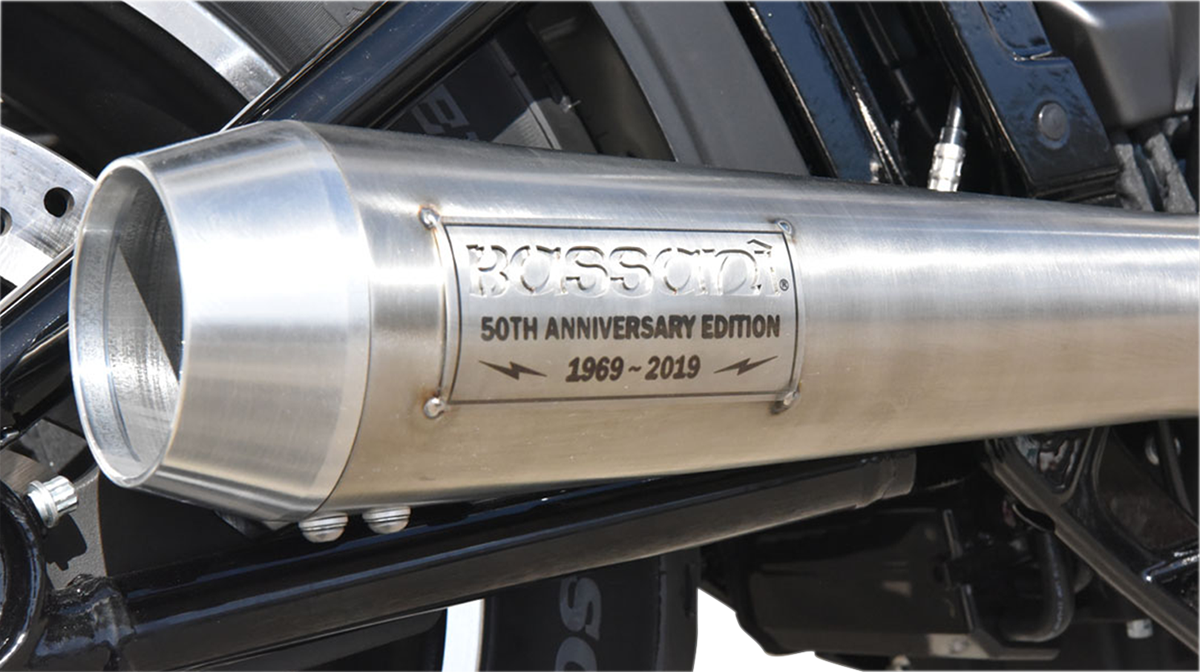 BASSANI XHAUST 50th Anniversary 2:1 Exhaust - Stainless Steel - '18-'21 SOFTAIL
