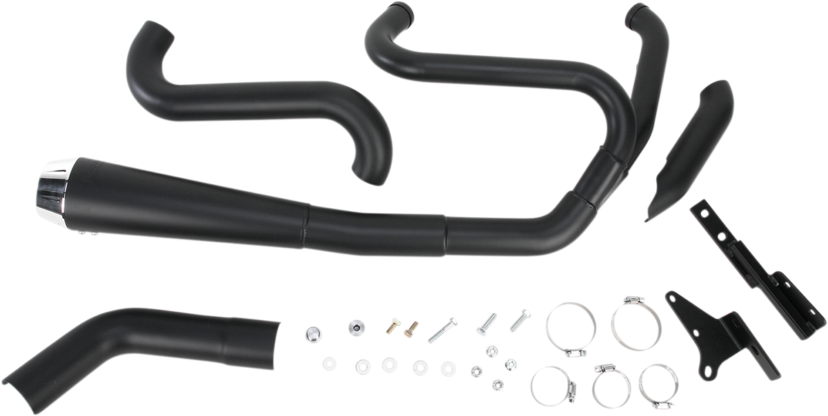 BASSANI XHAUST Road Rage 2:1 Exhaust - Black - FXD