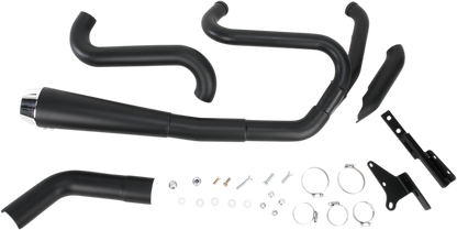 BASSANI XHAUST Road Rage 2:1 Exhaust - Black - FXD