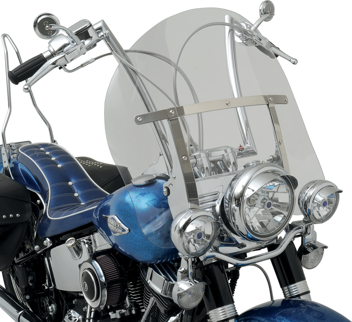 KLOCK WERKS Billboard Flare™ Windshield for Harley-Davidson® 17" Tall x 26-3/8" Wide