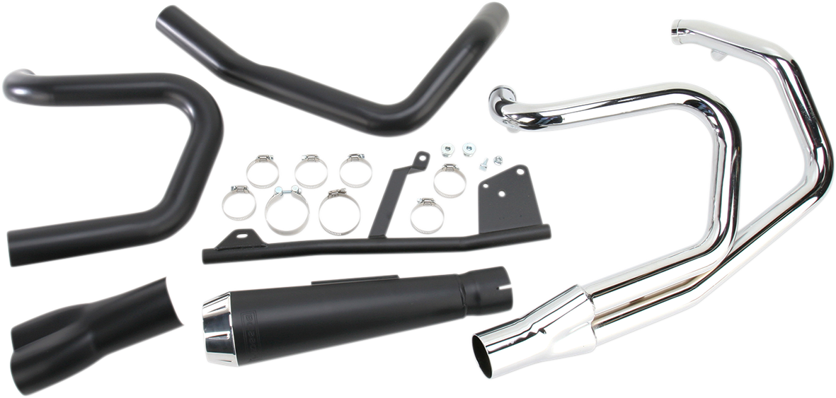BASSANI XHAUST Road Rage Exhaust - Black - Short - '04-'13 XL
