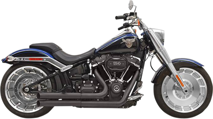 BASSANI XHAUST Pro Street Exhaust - Black - '18-'20 SOFTAIL MODELS