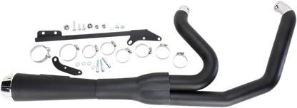 BASSANI XHAUST Road Rage Exhaust - Black - Short - '06-'17 FXD