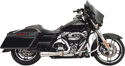 BASSANI XHAUST Short 2:1 Exhaust for FL - Stainless Steel - 2017-2020 TOURING MODELS