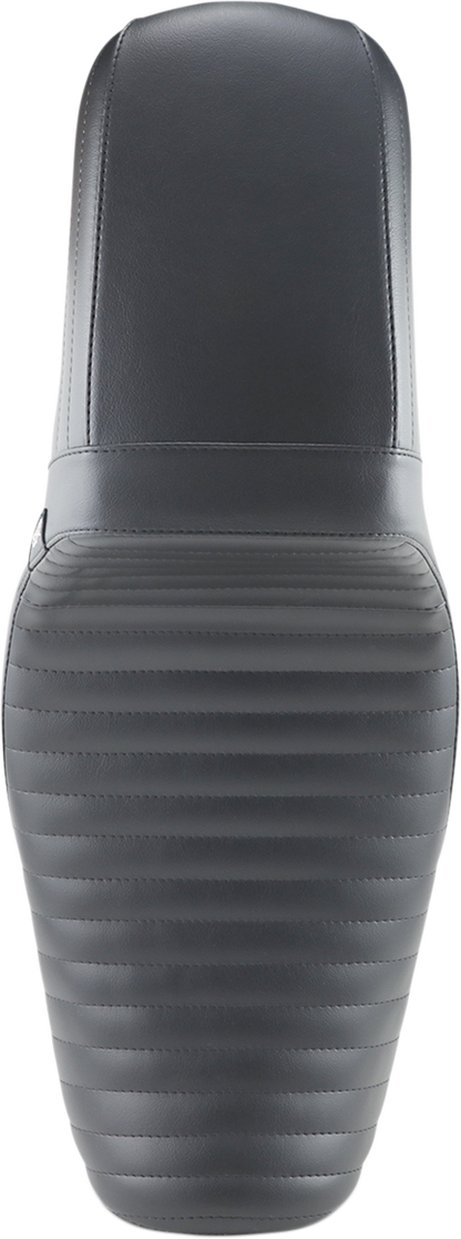 LE PERA Kickflip Daddy Long Legs Seat - Pleated - Black - Dyna '06-'17