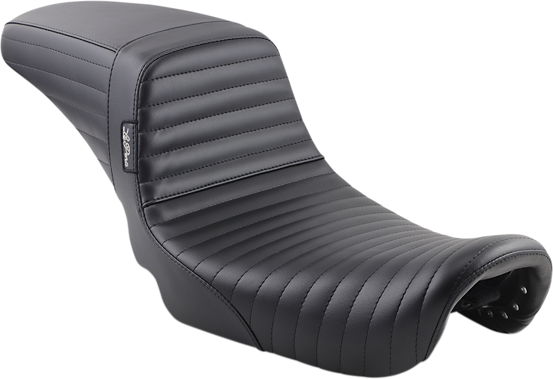 LE PERA Kickflip Daddy Long Legs Seat - Pleated - Black - Dyna '06-'17
