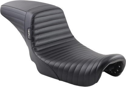 LE PERA Kickflip Daddy Long Legs Seat - Pleated - Black - Dyna '06-'17