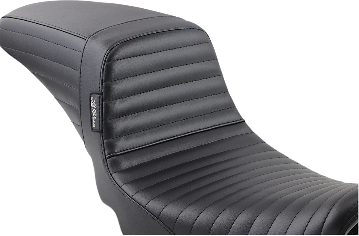 LE PERA Kickflip Daddy Long Legs Seat - Pleated - Black - Dyna '06-'17