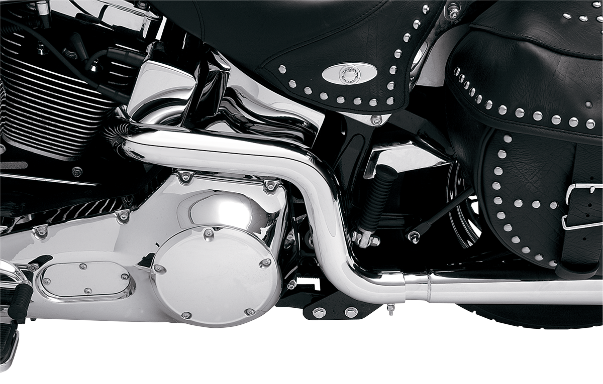 BASSANI XHAUST Tru Dual Exhaust - '86-'06 SOFTAIL MODELS