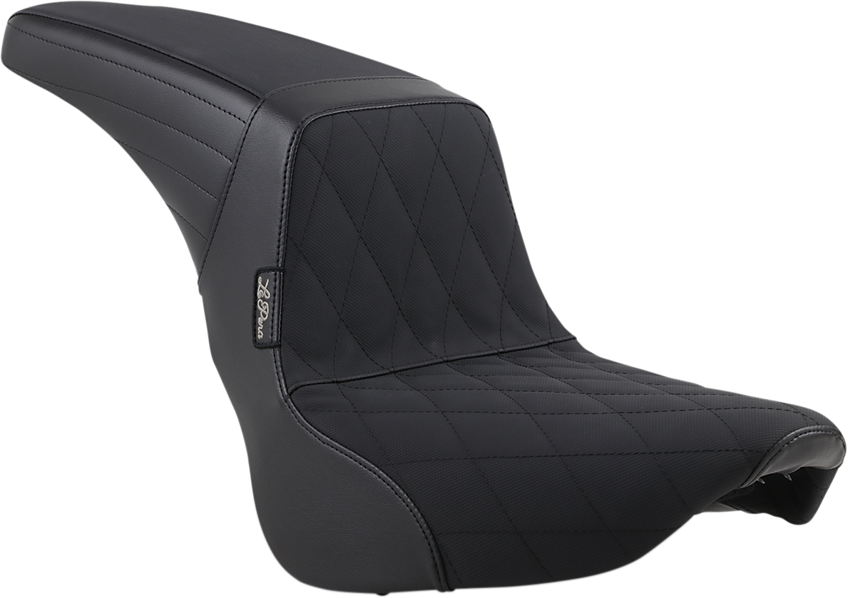 LE PERA Kickflip Seat - Diamond w/ Gripp Tape - Black - Softail '18-'23