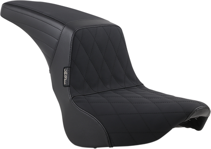 LE PERA Kickflip Seat - Diamond w/ Gripp Tape - Black - Softail '18-'23