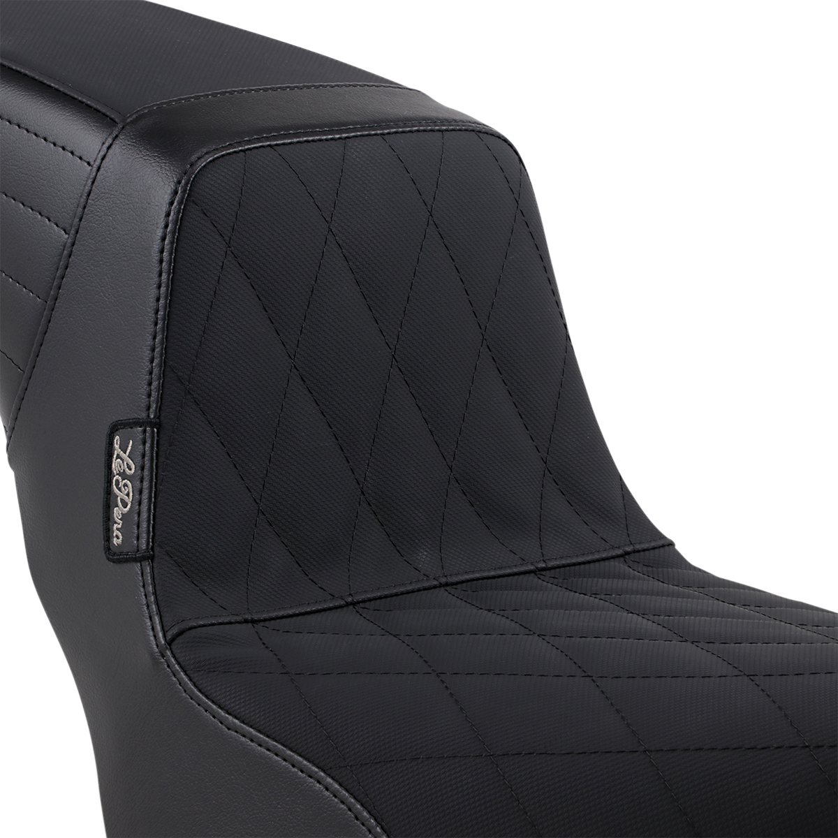 LE PERA Kickflip Seat - Diamond w/ Gripp Tape - Black - Softail '18-'23