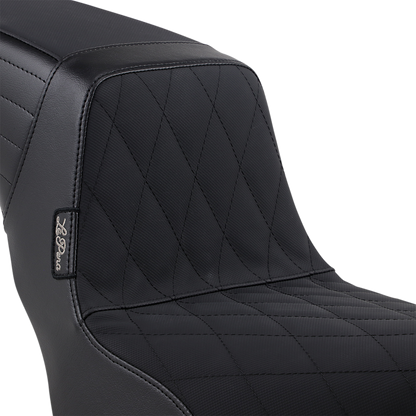 LE PERA Kickflip Seat - Diamond w/ Gripp Tape - Black - Softail '18-'23