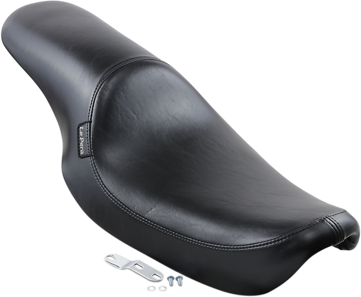 LE PERA Silhouette Full-Length Seat - Smooth - Black - Dyna '91-'95