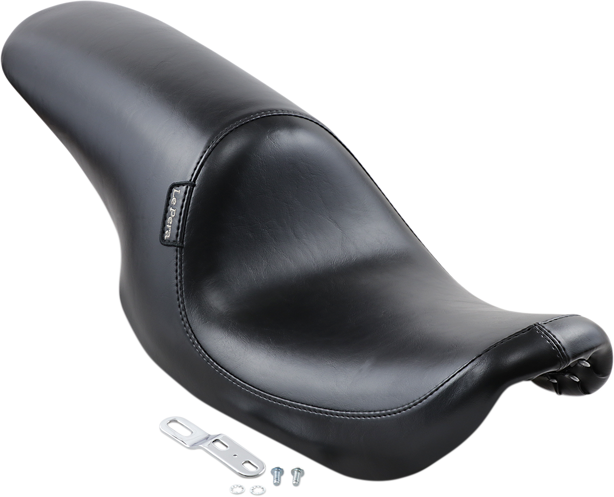 LE PERA Silhouette Up-Front Seat - Full-Length - Smooth - Black - Dyna '96-'03