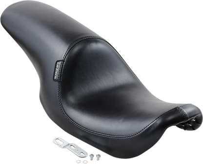 LE PERA Silhouette Up-Front Seat - Full-Length - Smooth - Black - Dyna '96-'03
