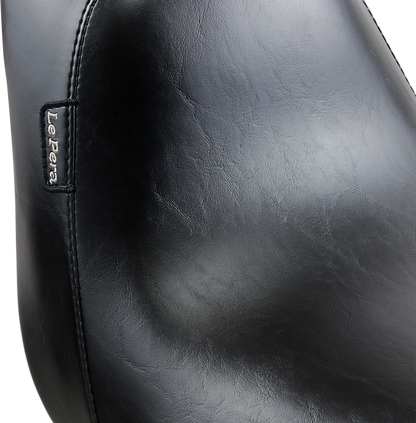 LE PERA Bare Bones Solo Seat - Smooth - Black - Softail '06-'17