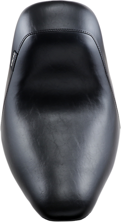 LE PERA Bare Bones Solo Seat - Smooth - Black - Softail '06-'17